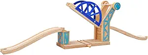 Bigjigs Rail, Wooden Blue Suspension Bridge, Other Major Wood Rail Brands are Compatible