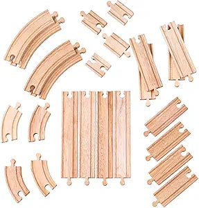 Bigjigs Rail Curves and Straights Expansion Pack - Other Major Rail Brands are Compatible