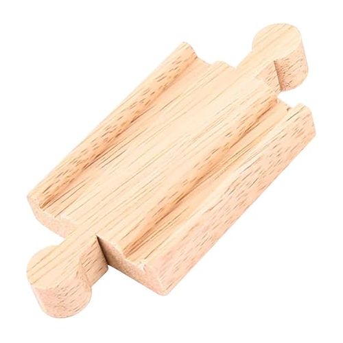  Bigjigs Rail Mini Track (Pack of 8) - Other Major Wooden Rail Brands are Compatible