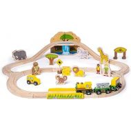 Bigjigs Rail Safari Train Set - 38 Play Pieces