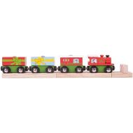Bigjigs Rail Christmas Train - Other Major Wooden Rail Brands are Compatible