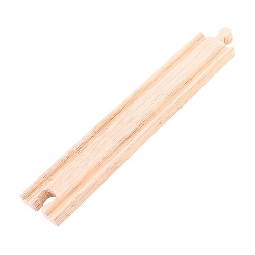  Bigjigs Rail Long Straights (Pack of 4) - Other Major Wooden Rail Brands are Compatible