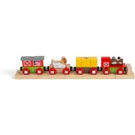 Bigjigs Rail Farmyard Train - Other Major Wooden Rail Brands are Compatible