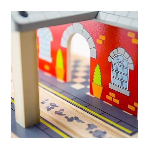  Bigjigs Rail Wooden Railway Station - Other Major Rail Brands are Compatible