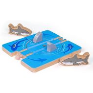 Bigjigs Rail, Shark Attack Track, Wooden Toys, Shark Toy, Bigjigs Train Accessories, Wooden Train Set, Wooden Railway, Wooden Train Track Accessories, Train Toys