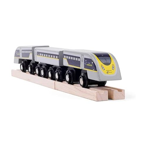  Bigjigs Rail, Eurostar Train Toy, Wooden Toys, Pendolino Train, Toy Train, Train Toy for Wooden Train Set, Bigjigs Train, Bigjigs Train Accessories