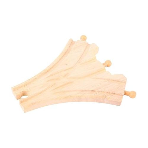  Bigjigs Rail Three Way Points (Pack of 2) - Other Major Wooden Rail Brands are Compatible