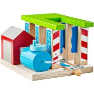 Bigjigs Rail, Wooden Train Washer, Wooden Toys, Bigjigs Train Accessories, Train Wash, Wooden Train Sets, Trains for Kids, Wooden Toys for 3 4 5 Year Olds