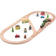 Bigjigs Rail Heritage Collection Flying Scotsman Train Set - 40 Play Pieces