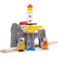 Bigjigs Rail, Lighthouse 4-Way Tunnel, Wooden Toys, Bigjigs Train Accessories, Train Tunnel, Wooden Train Set, Wooden Railway, Wooden Train Track Accessories, Tunnel for Kids