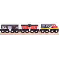 Bigjigs Rail CN Train - Other Major Wooden Rail Brands are Compatible