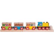 Bigjigs Rail Fruit and Veg Train - Other Major Wooden Rail Brands are Compatible