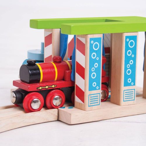  Bigjigs Rail Wooden Train Washer - Other Major Wooden Rail Brands are Compatible