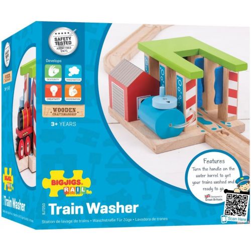  Bigjigs Rail Wooden Train Washer - Other Major Wooden Rail Brands are Compatible