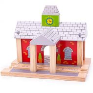 Bigjigs Rail Wooden Railway Station - Other Major Rail Brands are Compatible