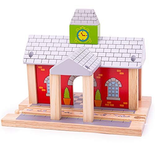  Bigjigs Rail Wooden Railway Station - Other Major Rail Brands are Compatible