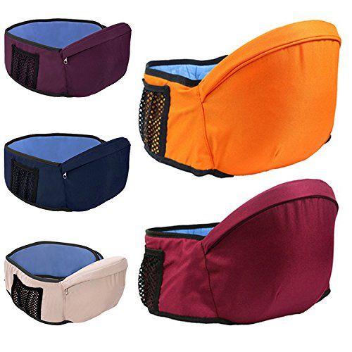  Bigmai Breathable Baby Toddler Hip Seat Carrier Waist Seat Parent Band Belt Child Travel Comfortable Lightweight Removable(5 Colors optional)