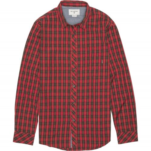 빌라봉 Billabong Mens Riviera Long Sleeve Woven Shirt