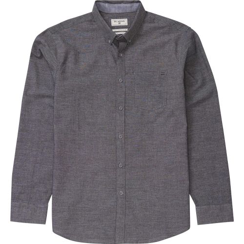 빌라봉 Billabong Mens All Day Chambray Woven Short Sleeve Shirt