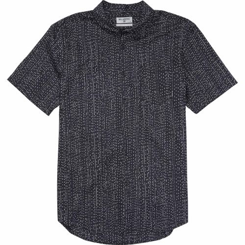 빌라봉 Billabong Mens Sundays Mini Short Sleeve Top, Charcoal, S