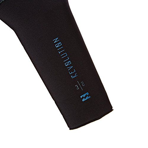 빌라봉 Billabong Revolution 2MM Chest Zip Long Sleeve Shorty Wetsuit Slate Easy Stretch Thermal Lining