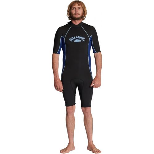 빌라봉 Billabong Mens 2/2mm Absolute Backzip Short Sleeve Springsuit