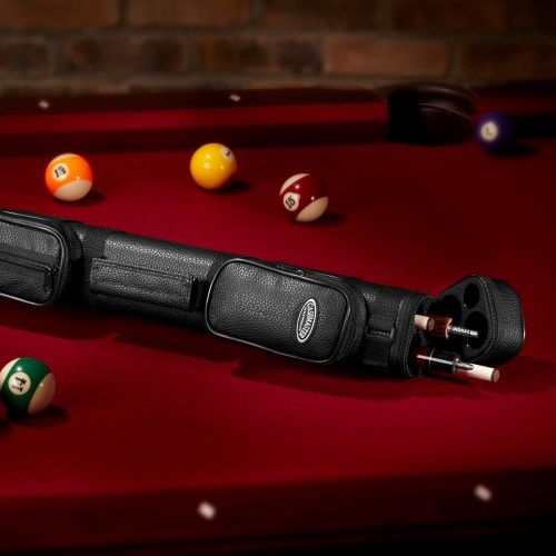  Casemaster by GLD Products Casemaster Q-Vault Classic BilliardPool Cue Hard Case, Holds 2 Complete 2-Piece Cues (2 Butt2 Shaft)