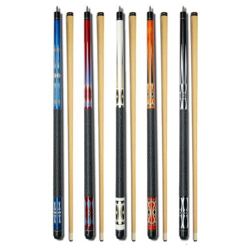  Billiard Depot Set of 5 Pool Cues New 58 Billiard House Bar Pool Cue Sticks GJ-1~GJ-5