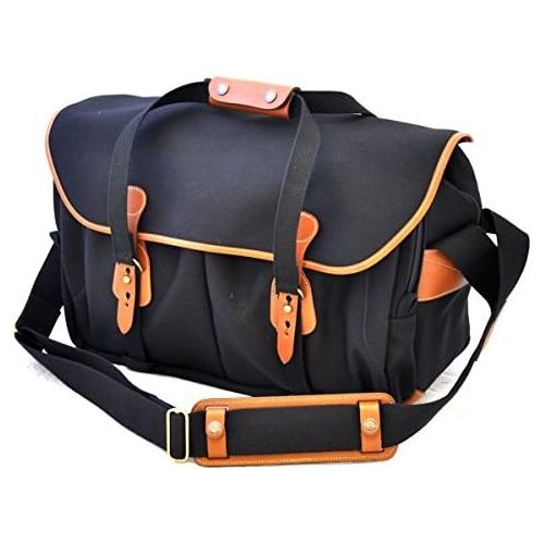  Billingham 445 Camera Bag (Black Canvas / Tan Leather)