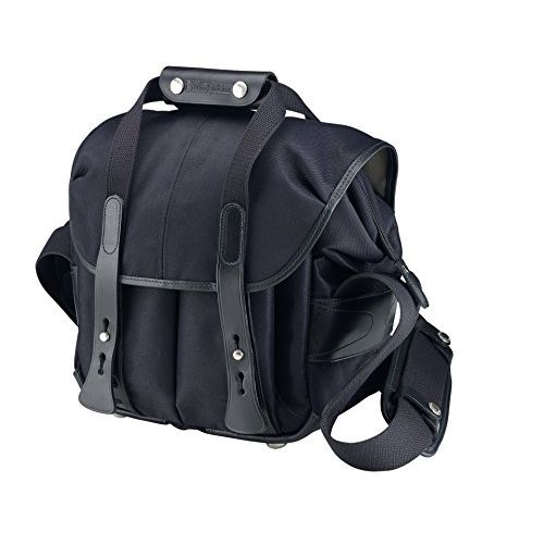  Billingham 107 Black Fibrenyte Camera Bag with Black Leather Trim