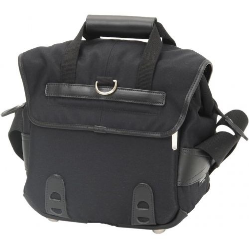  Billingham 107 Black Fibrenyte Camera Bag with Black Leather Trim