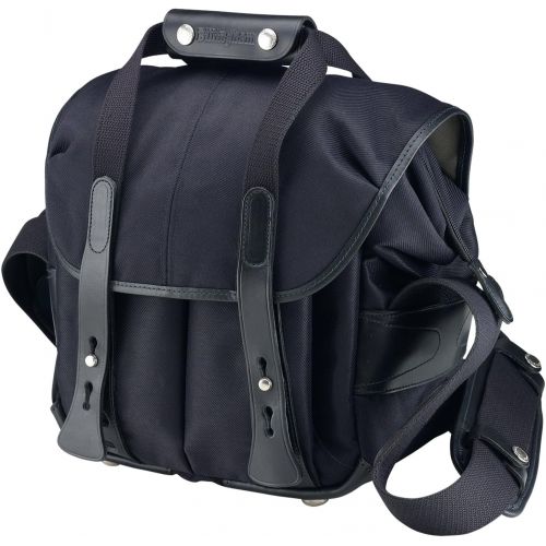  Billingham 107 Black Fibrenyte Camera Bag with Black Leather Trim