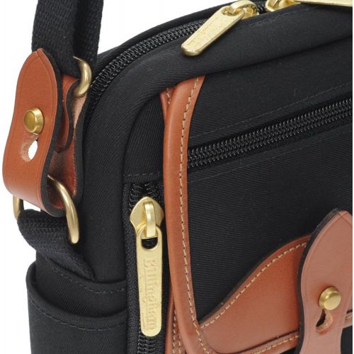  Billingham Airline Stowaway Camera and Travel Pouch (Black Canvas/Tan Leather)