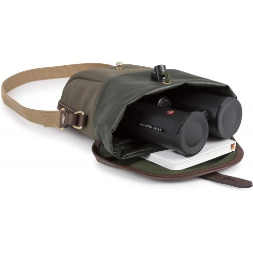  Billingham Galbin 10 Binocular Case (Sage Fibrenyte/Chocolate Leather)