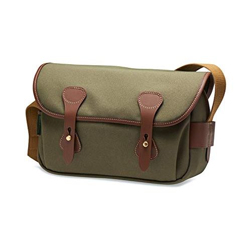  Billingham S3 Shoulder Bag (Sage FibreNyte/Chocolate Leather)