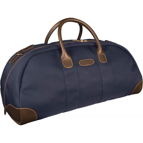  Billingham Weekender - Navy Canvas/Chocolate Leather