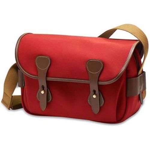  Billingham S3 Shoulder Bag (Burgundy Canvas/Chocolate Leather)