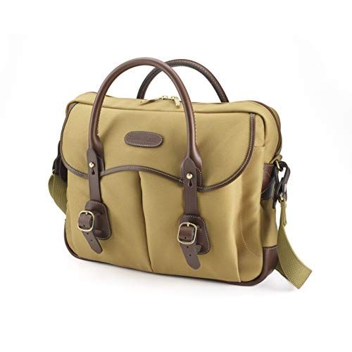  Billingham Thomas Briefcase & Laptop Bag (Khaki FibreNyte/Chocolate Leather)