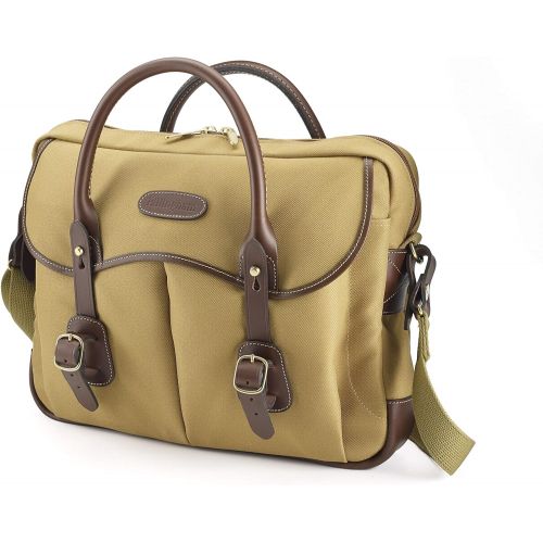  Billingham Thomas Briefcase & Laptop Bag (Khaki FibreNyte/Chocolate Leather)
