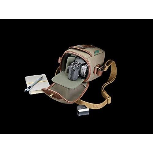  Billingham 500148-54 72 Small Camera Bag (Sage FibreNyte/Chocolate Leather)