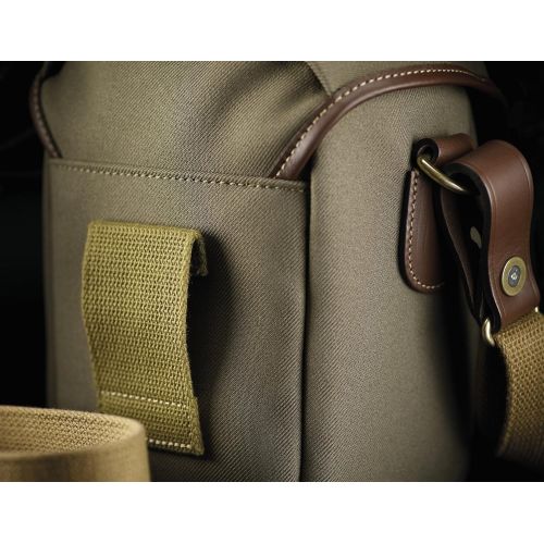  Billingham 500148-54 72 Small Camera Bag (Sage FibreNyte/Chocolate Leather)