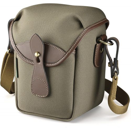  Billingham 500148-54 72 Small Camera Bag (Sage FibreNyte/Chocolate Leather)