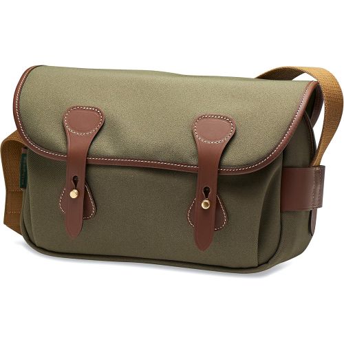  Billingham S3 Shoulder Bag (Sage FibreNyte/Chocolate Leather)
