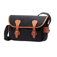 Billingham S3 Shoulder Bag (Black Canvas/Tan Leather)