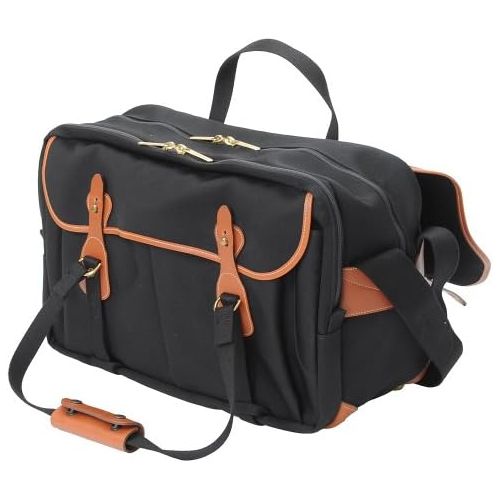  Billingham 555 Camera Bag (Black Canvas / Tan Leather)