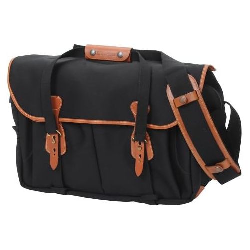  Billingham 555 Camera Bag (Black Canvas / Tan Leather)