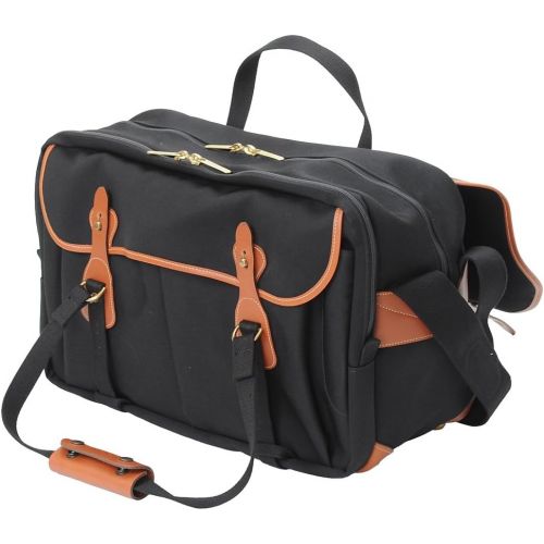  Billingham 555 Camera Bag (Black Canvas / Tan Leather)