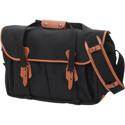  Billingham 555 Camera Bag (Black Canvas / Tan Leather)