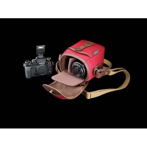  Billingham 72 Small Camera Bag (Burgundy Canvas/Chocolate Leather)