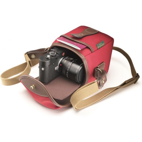  Billingham 72 Small Camera Bag (Burgundy Canvas/Chocolate Leather)